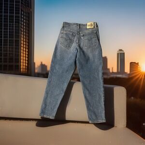 Levi's Silver Tab Mom Women's Jeans 30x27 High Waist Flat 15"